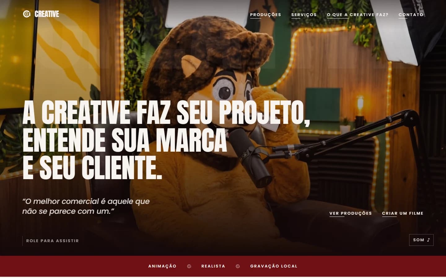 Screenshot do projeto Creative